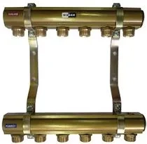 Rozdzielacz z przepływomierzami i wkładkami termostatycznymi typ RW-PT (7 obwodów)