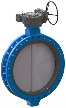 T.I.S. - Przepustnica międzykołnierzowa "U-SECTION" - Napęd AUMA - Art.D152 DN1200 PN10