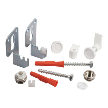 Zestaw mocujący D-110x2 do grzejników płytowych bez korka i odpowietrznika