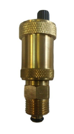 Odpowietrznik Automatyczny 1/2" mosiądz z zaworem stopowym