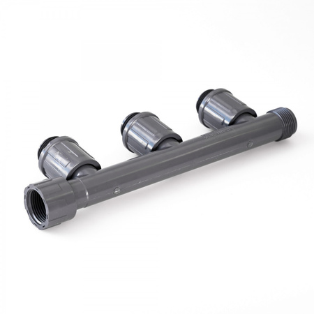 Teleskopowy rozdzielacz trzyportowy 1"