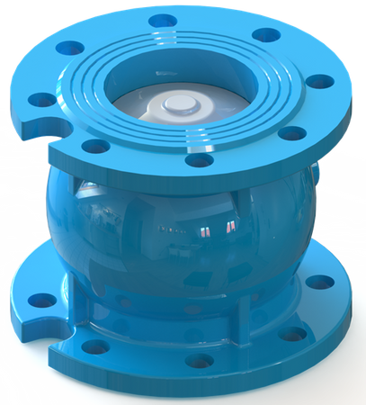 T.I.S. - Zawór zwrotny, osiowy, sprężynowy - Art.C086 DN200 PN16