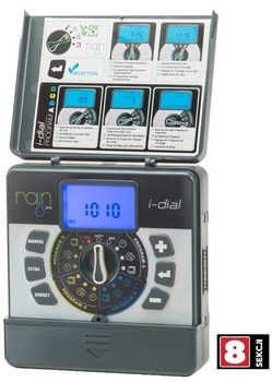 Sterownik wewnętrzny RAIN I-DIAL - 8 Sekcji - Bateria