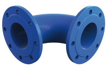 Kolano dwukołnierzowe Q DN150 90st.żel.sferoid. (stary nr.804)