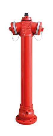 Hydrant przeciwpożarowy, nadziemny DN80 - DN80 L2150 PN10/16 łamany