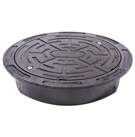 Właz kanalizacyjny na rurę 425 - B125 - 12,5t okrągły Ø500