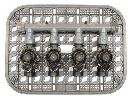 Ruszt do dużej, prostokątnej skrzynki elektrozaworów