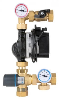 Moduł mieszający BTU 501 do ogrzewania podłogowego z zaworem ATM, pompa Grundfos UPM3 Auto