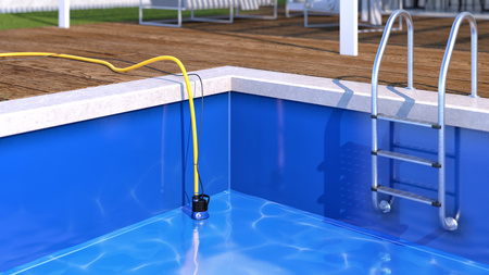 Pompa zatapialna SIMER 6 do zalanej piwnicy, praca automatyczna, do 2mm wody