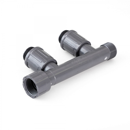 Teleskopowy rozdzielacz dwuportowy 1"