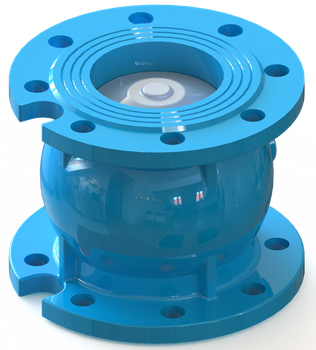 T.I.S. - Zawór zwrotny, osiowy, sprężynowy - Art.C086 DN250 PN16