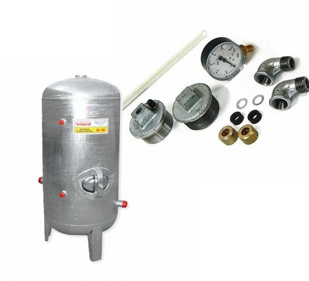 Zbiornik hydroforowy ocynkowany  200 l + OSPRZĘT