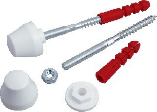Komplet do mocowania muszli wc 6x80
