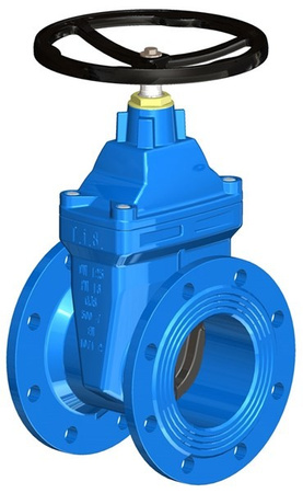 T.I.S. - Zasuwa kołnierzowa, krótka - Napęd ręczny - EPDM - Art.A021 DN450 PN16