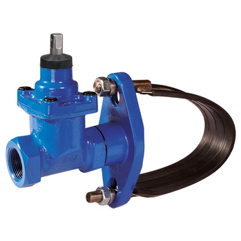 Nawiertka z zasuwą i opaską stalową NZE PN10/16 - DN250/32 (287 - 307 mm) AC