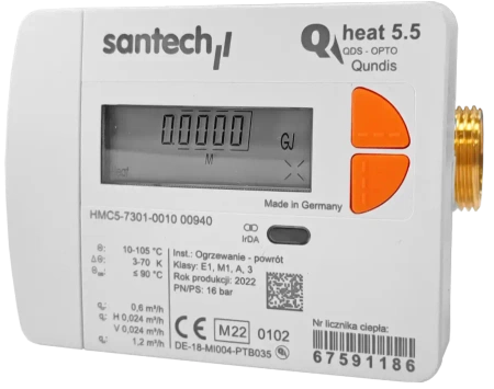 Ciepłomierz mieszkaniowy Q heat 5.5 0,6 m3/h
