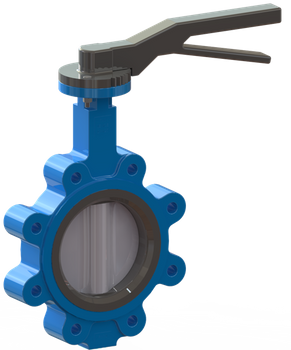 T.I.S. - Przepustnica międzykołnierzowa "LUG" - Dźwignia ręczna - Art.D114 DN50 PN16