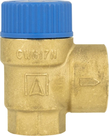 Zawór bezpieczeństwa do zasobników c.w.u. MSW, 8 bar, Rp1/2" x Rp3/4"