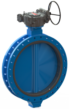 T.I.S. - Przepustnica międzykołnierzowa "U-SECTION" - Napęd ręczny - Art.D158 DN1200 PN10