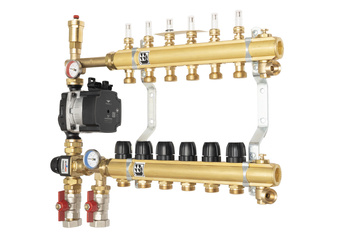 Rozdzielacz Colmix-R-12 12-obwodowy z pompą elektroniczną i rotametrem magnetycznym